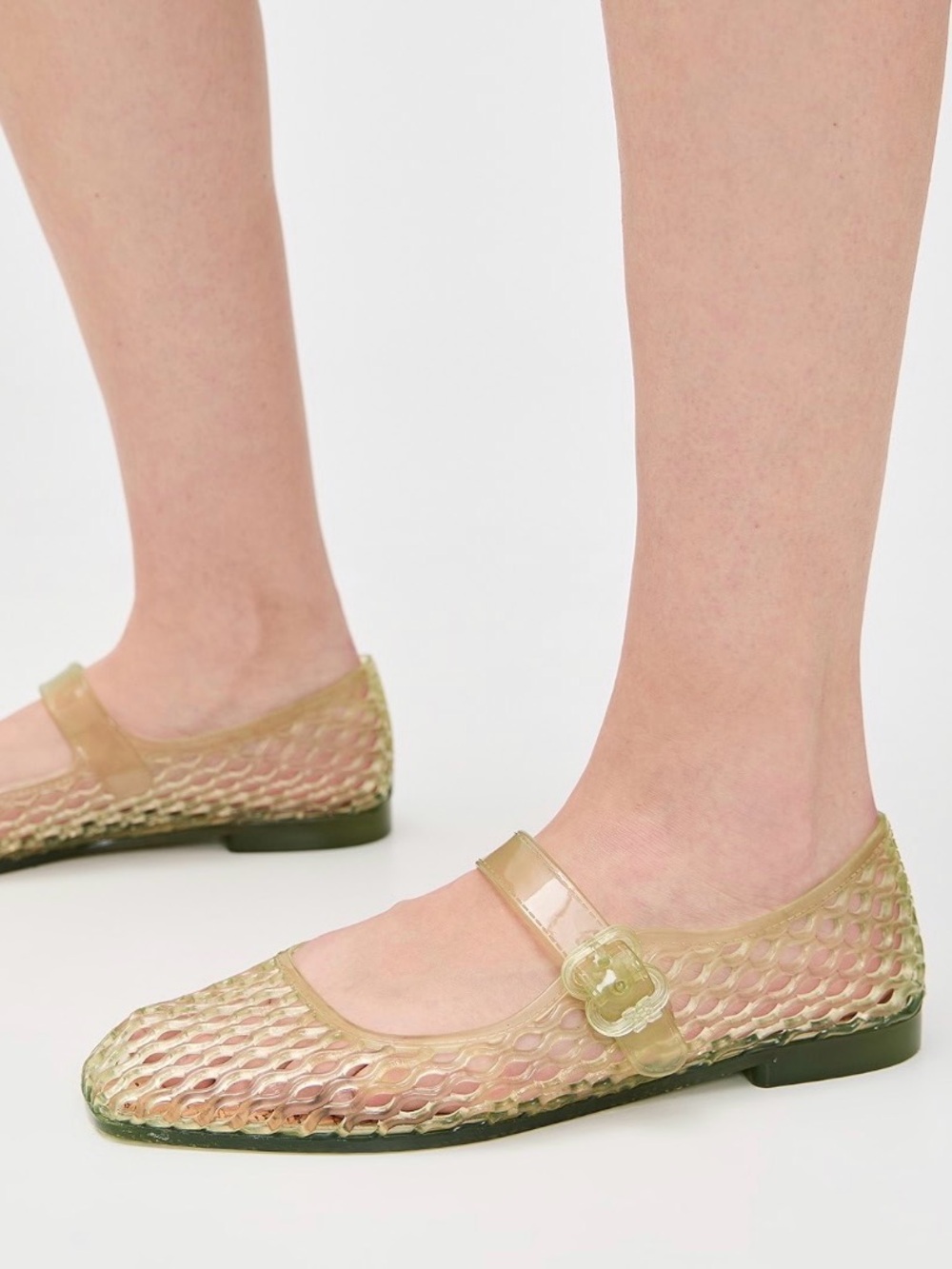 Sam Edelman Michaela Jelly Mary Jane flats in Pear Green Women’s size 7